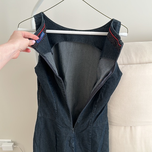 Trussardi Jeans Denim Blue Dress - Size S, Effortlessly Chic - Picture 3 of 4
